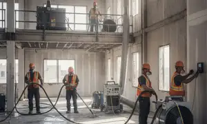 Structural drying equipment in Simi Valley, CA home for water damage restoration